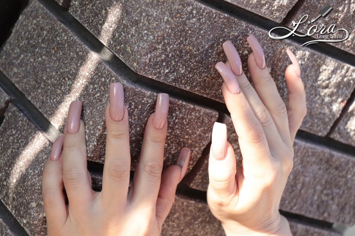 Summer photo shoot of a new body manicure on my long nails