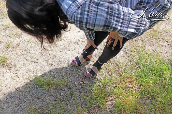 Long Toenails & Long Nails - Lake, Summer