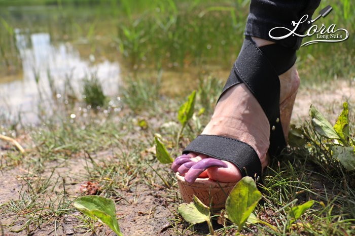 Long Toenails & Long Nails - Lake, Summer