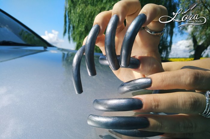 🌻 Sunflowers 🚗 Car and LONG NAILS