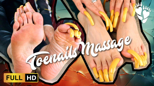 ASMR toenails massage (care, tapping, scratching)
