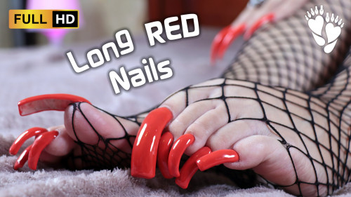 Slideshow  Long RED Toenails & Fingernails