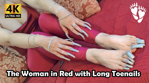 The Woman in Red with Long Toenails