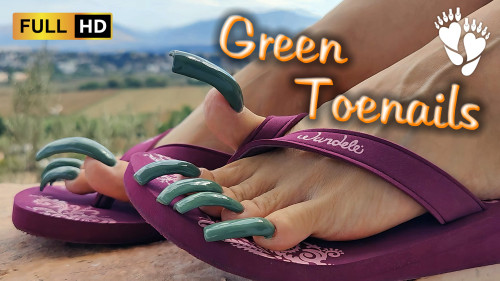 Green TOENAILS and MOUNTAINS