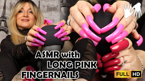 ASMR pink figernails and MIC